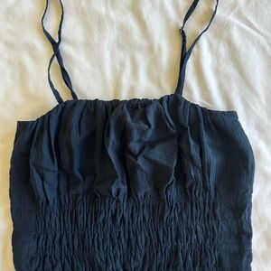 Abercrombie & Fitch Navy Ruched Camisole